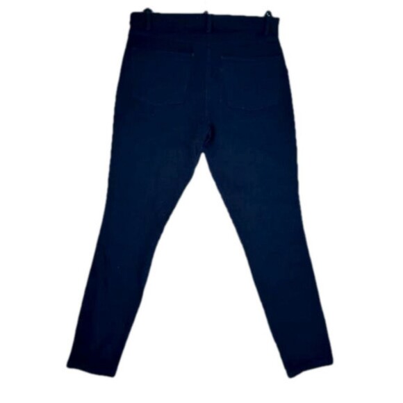 H&M black skinny jeans size 8​ gold button dressy preppy business casual stretch - Picture 2 of 2